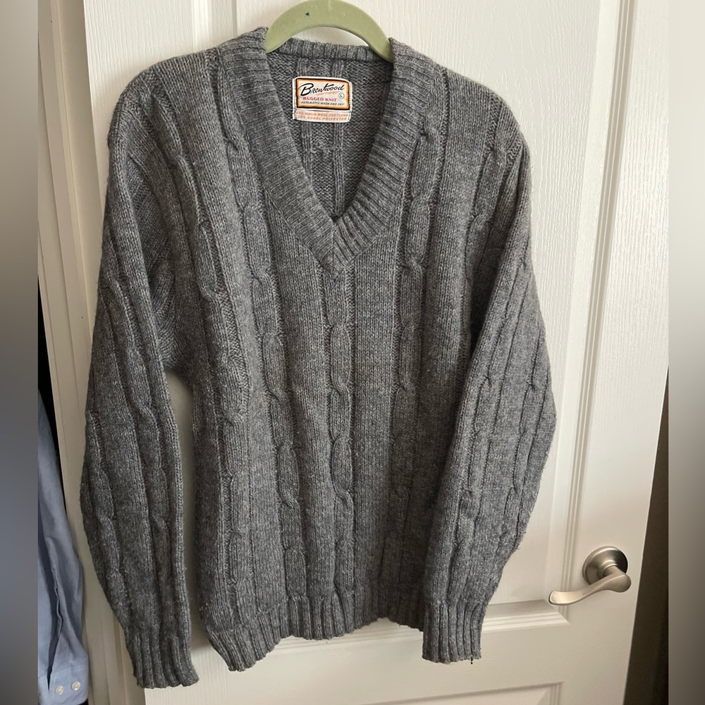 Brentwood Sortswear rugged knit wool sweater